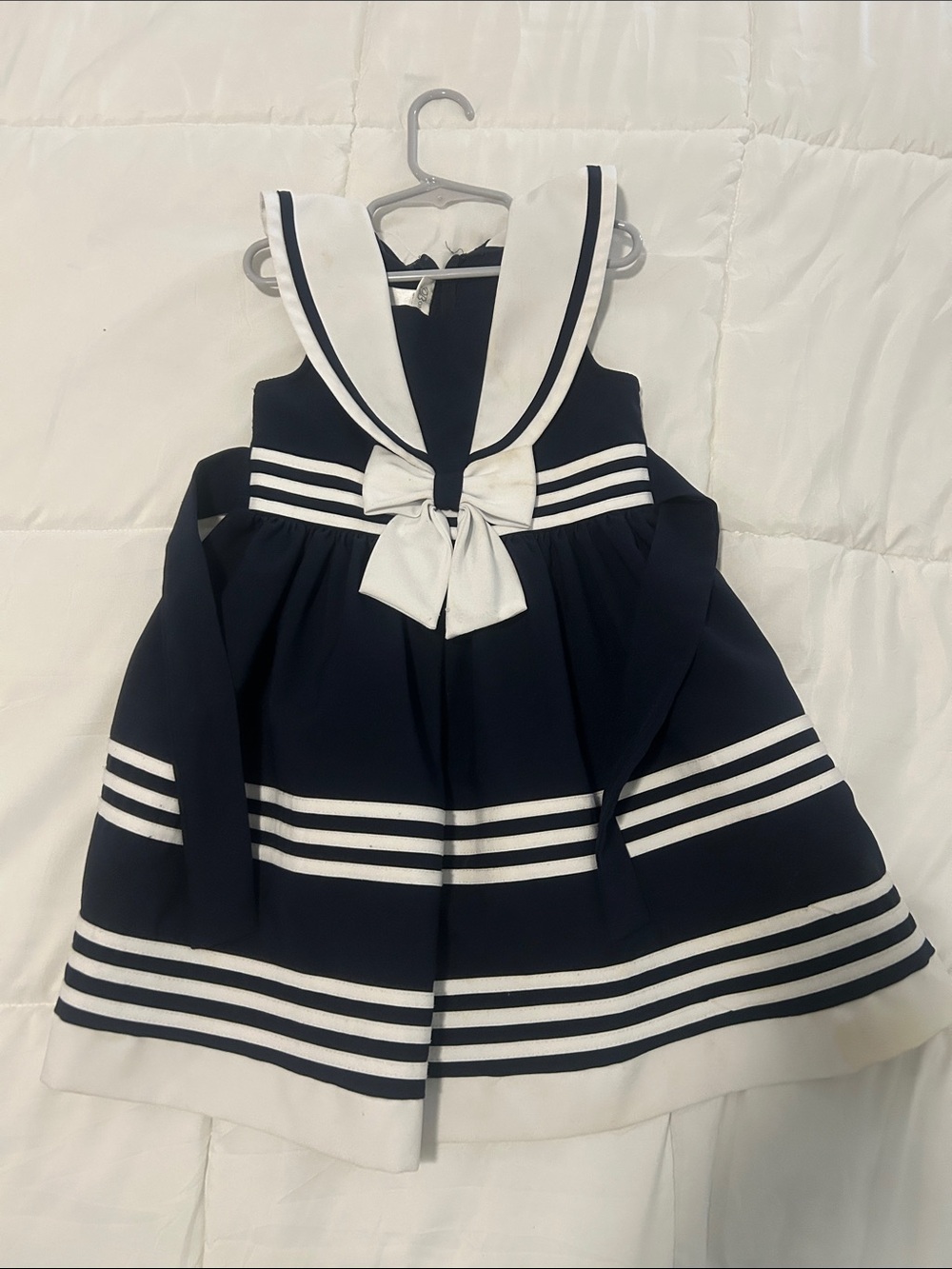 Bonnie Jean Navy and White Sailor Dress